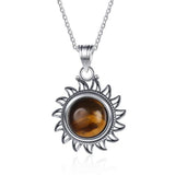 Tiger eye sun pendant nz