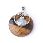 Tiger Eye Tree Pendant nz