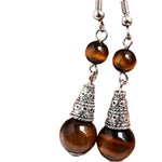 Tiger Eye Trendy Earrings of the tiger nz