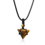 Tiger Eye Triangle Pendant nz