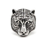 Tiger protection ring 55 mm / Silver nz