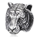 Tiger signet ring 7 (54 mm) / Silver nz