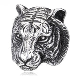 Tiger signet ring 7 (54 mm) / Silver nz