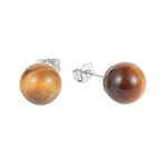 Tiger’s Eye Minimalist Earrings nz