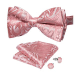 Timeless Pink bow tie Pale Paisley nz
