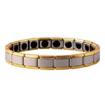 Titanium magnetic bracelet Gold and silver nz