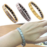 Titanium magnetic bracelet Gold nz