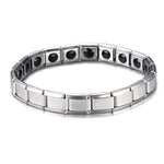 Titanium magnetic bracelet Silver nz