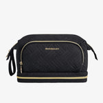 Toiletry bag with 3 compartments Black nz
