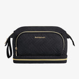 Toiletry bag with 3 compartments Black nz