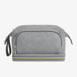 Toiletry bag with 3 compartments Grey nz