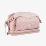 Toiletry bag with 3 compartments Pink nz