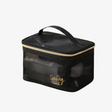 Transparent makeup bag Black nz