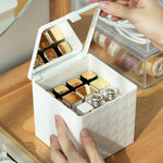 Transparent makeup organiser White nz