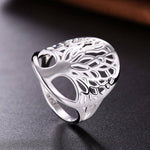 Tree of life authentic silver ring nz