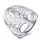 Tree of life authentic silver ring nz
