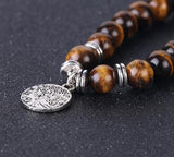 Tree of Life Bracelet Tiger Eye Pearl nz