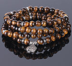 Tree of Life Bracelet Tiger Eye Pearl nz