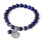 Tree of life bracelet with blue stones nz