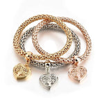 Tree Of Life Heart Steel Bracelet nz
