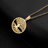 Tree of life necklace stainless steel nz