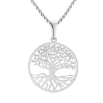 Tree of life necklace stainless steel Silver nz