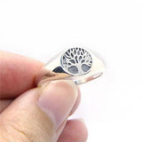 Tree Of Life pure silver Ring nz