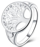 Tree of life silver plated ring nz
