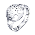 Tree of life silver ring 47.2 mm nz