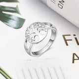 Tree of life silver ring nz