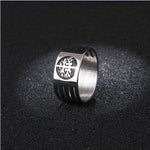 Tree of life stainless steel ring 50.2 mm / Silver nz