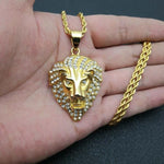 Trendy Gold lion necklace nz
