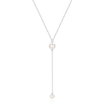Trendy pearl necklace Silver 925 nz