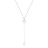 Trendy pearl necklace Silver 925 nz