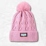 Trendy Pink beanie with pompom nz