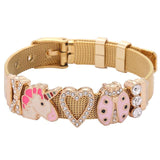 Trendy Unicorn bracelet Golden nz