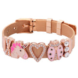 Trendy Unicorn bracelet Rose gold nz
