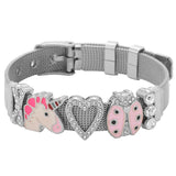Trendy Unicorn bracelet Silver nz