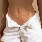 Triangle chain belt Gold nz