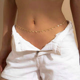 Triangle chain belt Gold nz