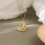 Triangle Moon Necklace Gold plated nz