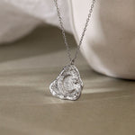 Triangle Moon Necklace Silver 925 nz