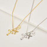 Triple Cross Necklace nz