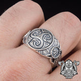 Triskele symbol ring nz