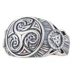 Triskele symbol ring nz