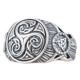 Triskele symbol ring nz