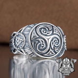 Triskele symbol ring nz