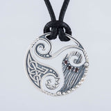 Triskelion silver necklace nz