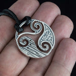 Triskelion silver necklace nz