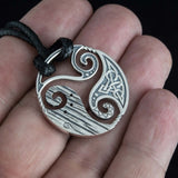 Triskelion silver necklace nz